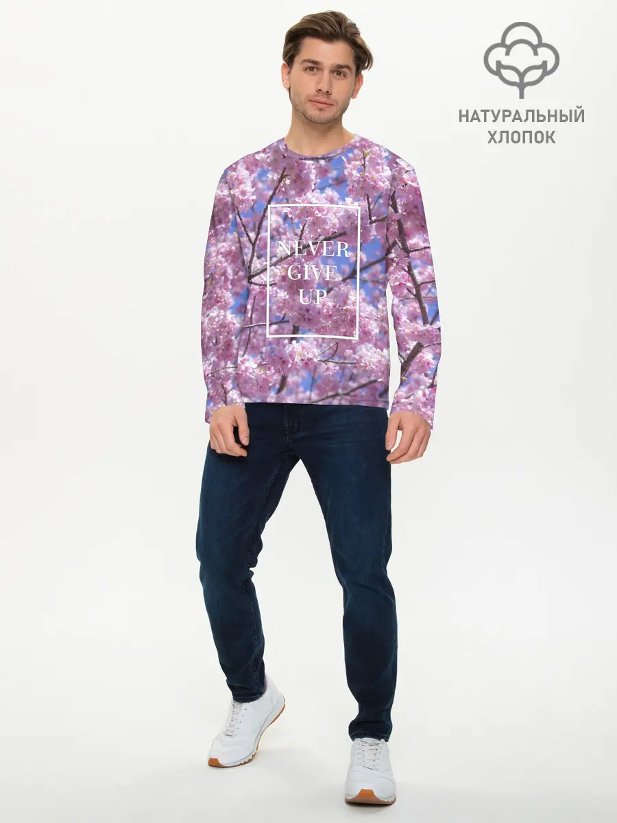 Мужской лонгслив базовый / Культура Японии (P007_P004ooo2898909, P004ooo2898909)