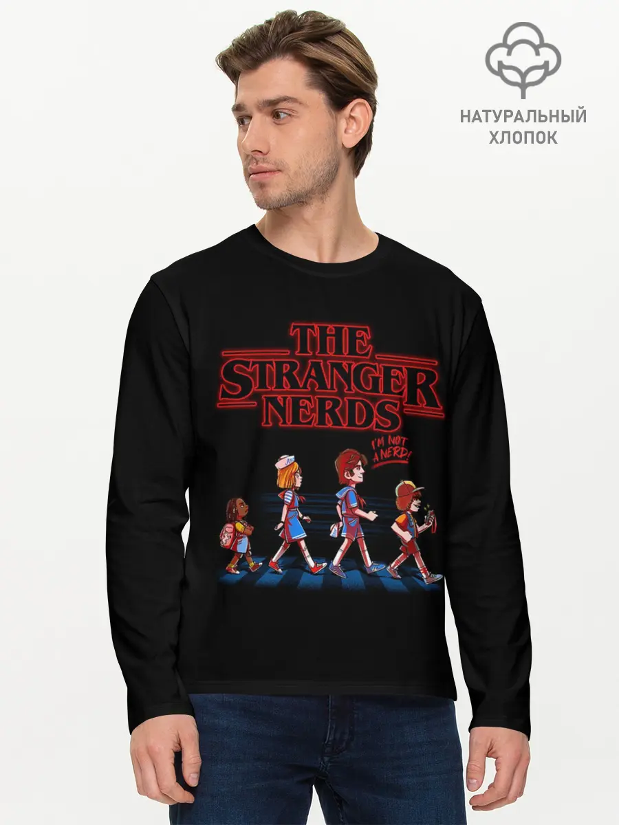 Мужской лонгслив базовый / The Stranger Nerds (P007_P004ooo2900153, P004ooo2900153)