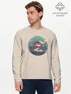 Мужской лонгслив базовый / Вулкан Фудзияма. Япония (P007_P004ooo2900715, P004ooo2900715)