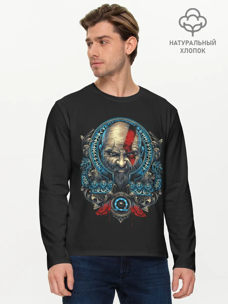 Мужской лонгслив базовый / Casual GOW (P007_P004ooo2901773, P004ooo2901773)