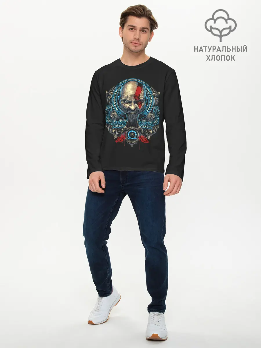 Мужской лонгслив базовый / Casual GOW (P007_P004ooo2901773, P004ooo2901773)