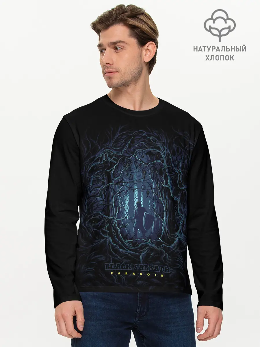 Мужской лонгслив базовый / BLACK SABBATH (P007_P004ooo2901765, P004ooo2901765)