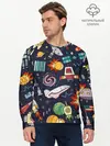 Мужской лонгслив базовый / Космос (P007_P004ooo2903051, P004ooo2903051)