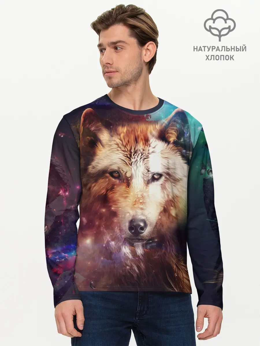 Мужской лонгслив базовый / WOLF (P007_P004ooo2903773, P004ooo2903773)