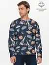 Мужской лонгслив базовый / Корабли, планеты и спутники (P007_P004ooo2904611, P004ooo2904611)