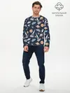 Мужской лонгслив базовый / Корабли, планеты и спутники (P007_P004ooo2904611, P004ooo2904611)