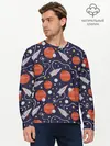 Мужской лонгслив базовый / Корабли, планеты и спутники (P007_P004ooo2905507, P004ooo2905507)