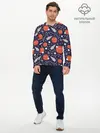 Мужской лонгслив базовый / Корабли, планеты и спутники (P007_P004ooo2905507, P004ooo2905507)