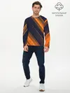 Мужской лонгслив базовый / ORANGE Black (P007_P004ooo2908323, P004ooo2908323)