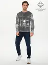 Мужской лонгслив базовый / Кровосток | Решетка (P007_P004ooo2910065, P004ooo2910065)