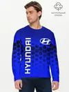 Мужской лонгслив базовый / HYUNDAI / ХЕНДАЙ / BLUE STYLE (P007_P004ooo2912251, P004ooo2912251)