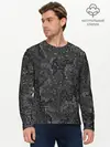 Мужской лонгслив базовый / КАМУФЛЯЖ В ЧЕРНУЮ ТОЧКУ (P007_P004ooo2912401, P004ooo2912401)