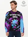 Мужской лонгслив базовый / Geometry Dash (P007_P004ooo2913595, P004ooo2913595)