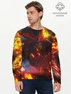 Мужской лонгслив базовый / Path of Exile | Fire Demon (P007_P004ooo2913259, P004ooo2913259)