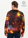 Мужской лонгслив базовый / Path of Exile | Fire Demon (P007_P004ooo2913259, P004ooo2913259)