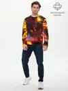 Мужской лонгслив базовый / Path of Exile | Fire Demon (P007_P004ooo2913259, P004ooo2913259)