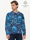 Мужской лонгслив базовый / ГЖЕЛЬ ГЛИТЧ | GG | ГГ (P007_P004ooo2913315, P004ooo2913315)