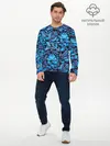 Мужской лонгслив базовый / ГЖЕЛЬ ГЛИТЧ | GG | ГГ (P007_P004ooo2913315, P004ooo2913315)