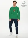 Мужской лонгслив базовый / Машущий из кармана Шрек (P007_P004ooo2914053, P004ooo2914053)