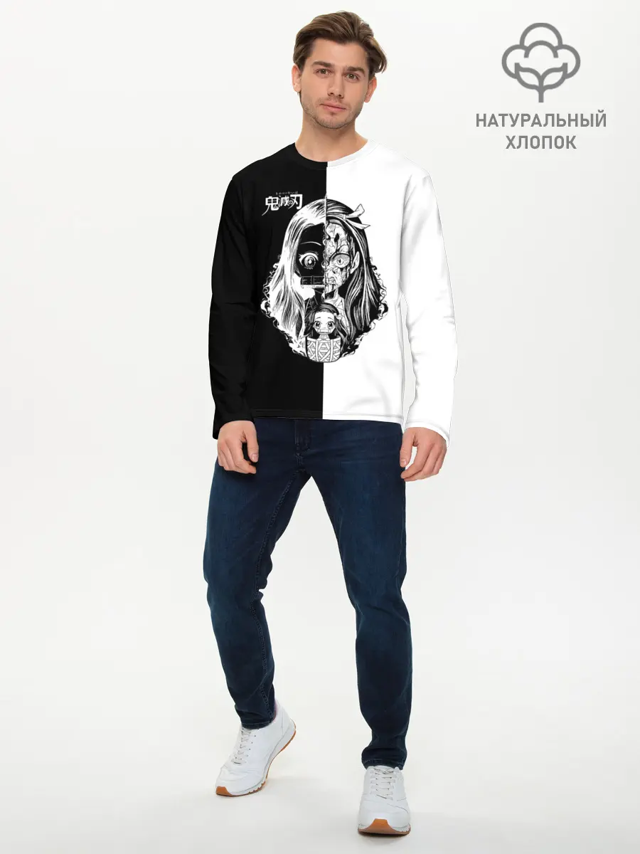 Мужской лонгслив базовый / Двуликая Незуко Камадо (P007_P004ooo2914835, P004ooo2914835)