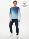 Мужской лонгслив базовый / Текстура. Оттенки льда (P007_P004ooo2915493, P004ooo2915493)