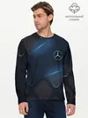 Мужской лонгслив базовый / MERCEDES BENZ | 3D Geometry 3Д (P007_P004ooo2916681, P004ooo2916681)