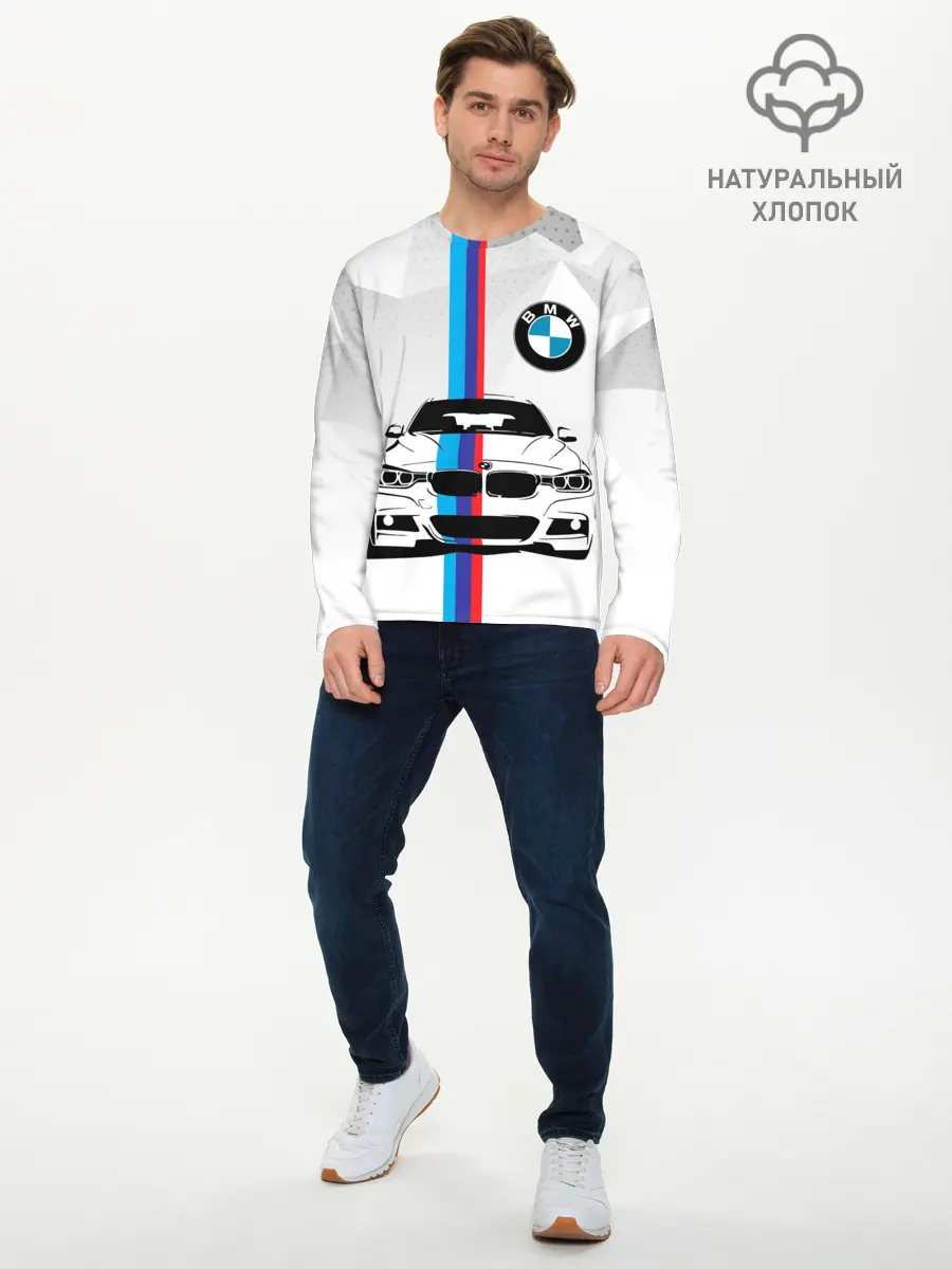 Мужской лонгслив базовый / BMW / БМВ / M PERFORMANCE (P007_P004ooo2917019, P004ooo2917019)