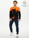 Мужской лонгслив базовый / Котенок на фоне заката (P007_P004ooo2917683, P004ooo2917683)