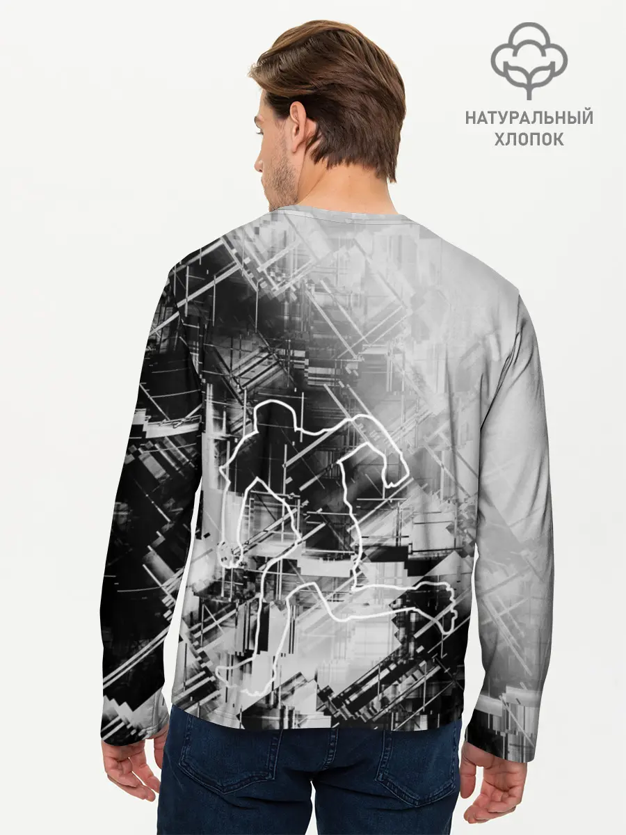 Мужской лонгслив базовый / Прыжок (P007_P004ooo2917523, P004ooo2917523)