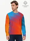 Мужской лонгслив базовый / ГРАДИЕНТ АБСТРАКЦИЯ / GRADIENT (P007_P004ooo2918259, P004ooo2918259)