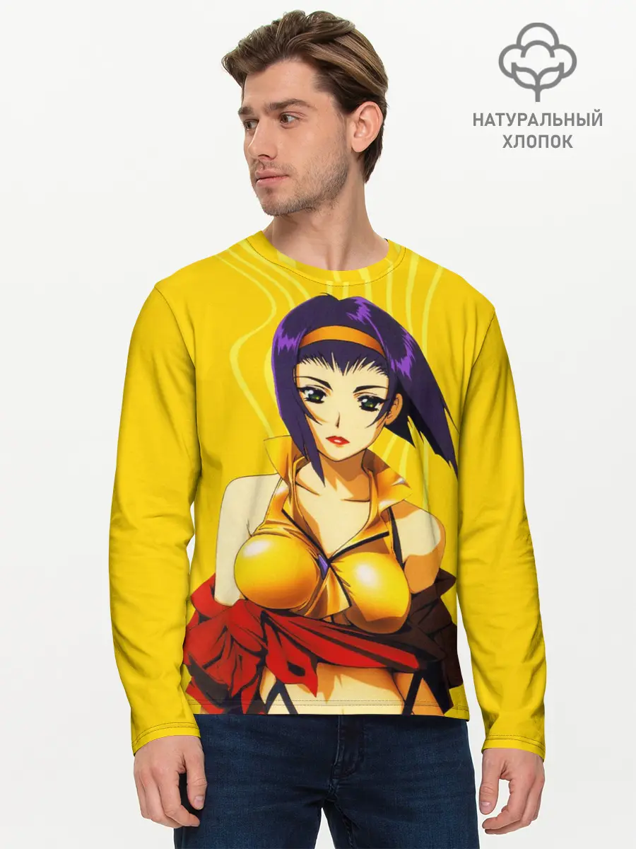 Мужской лонгслив базовый / Cowboy Bebop. Фэй Валентайн (P007_P004ooo2919019, P004ooo2919019)