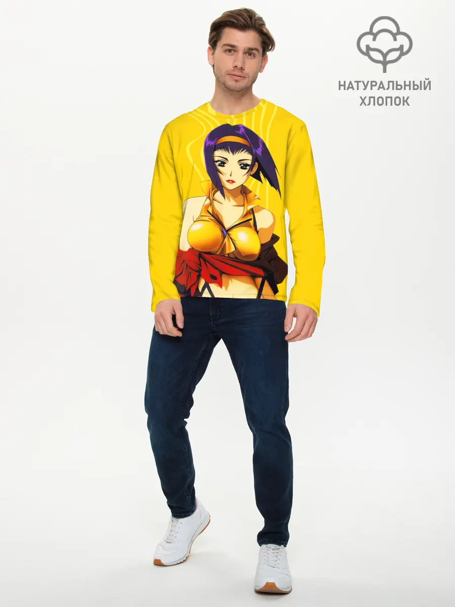 Мужской лонгслив базовый / Cowboy Bebop. Фэй Валентайн (P007_P004ooo2919019, P004ooo2919019)