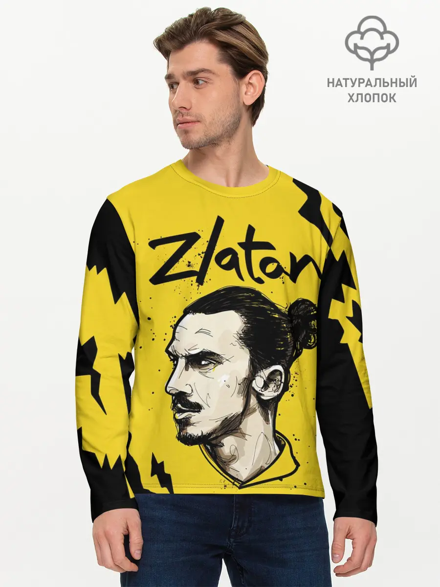 Мужской лонгслив базовый / ЗЛАТАН ИБРАГИМОВИЧ / ZLATAN (P007_P004ooo2919525, P004ooo2919525)