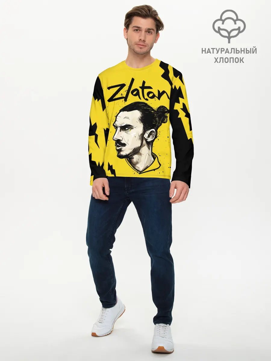 Мужской лонгслив базовый / ЗЛАТАН ИБРАГИМОВИЧ / ZLATAN (P007_P004ooo2919525, P004ooo2919525)