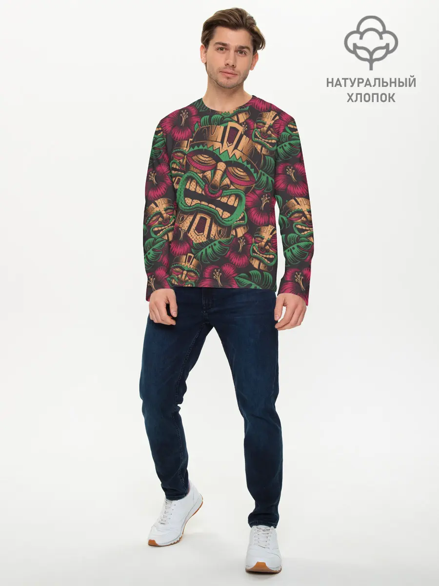 Мужской лонгслив базовый / Маска (P007_P004ooo2919793, P004ooo2919793)