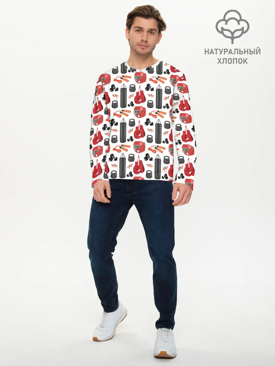 Мужской лонгслив базовый / Бокс (P007_P004ooo2920761, P004ooo2920761)