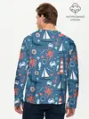 Мужской лонгслив базовый / Морские жители (P007_P004ooo2921019, P004ooo2921019)