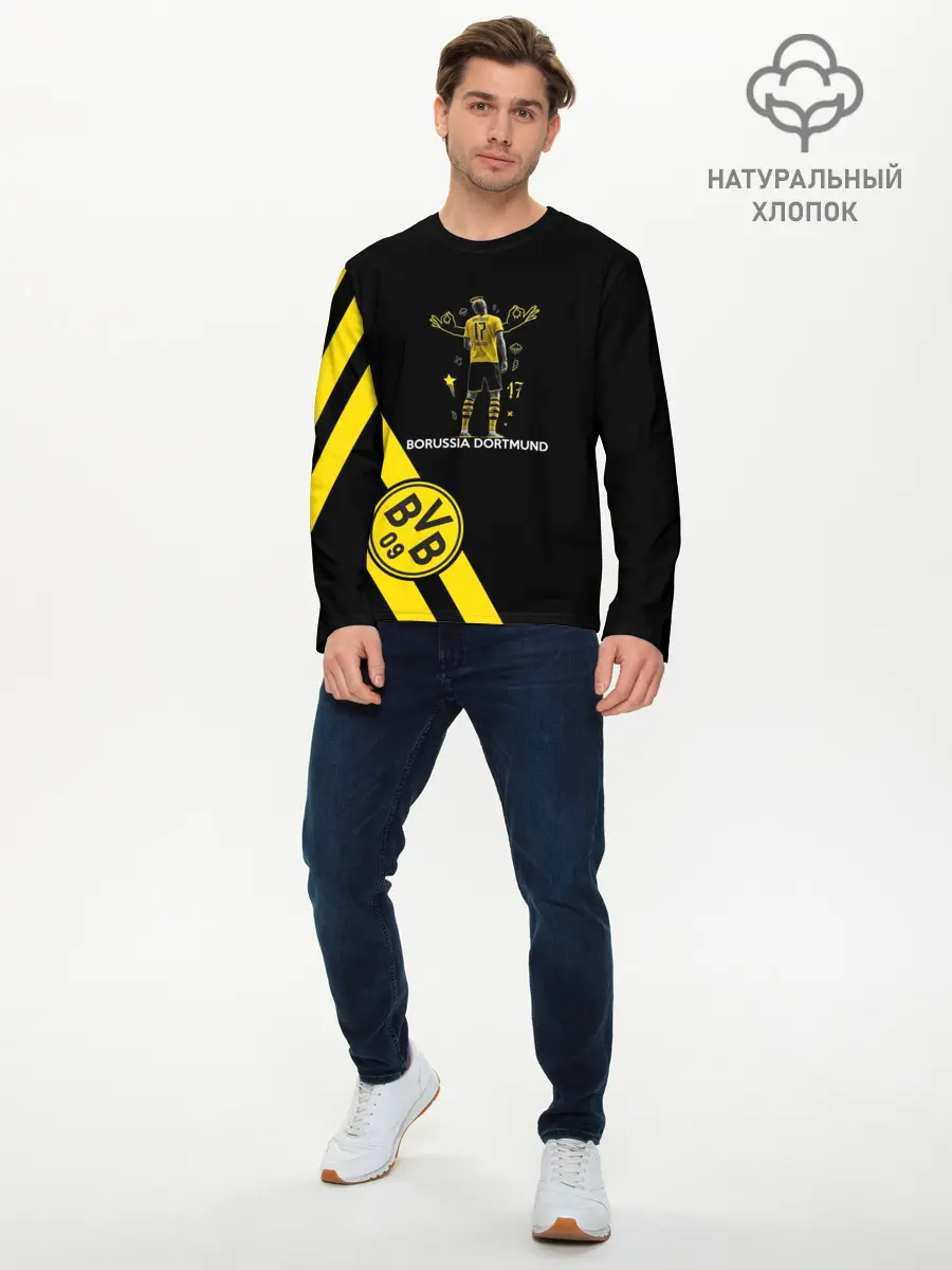 Мужской лонгслив базовый / Холанд Боруссия (P007_P004ooo2922393, P004ooo2922393)
