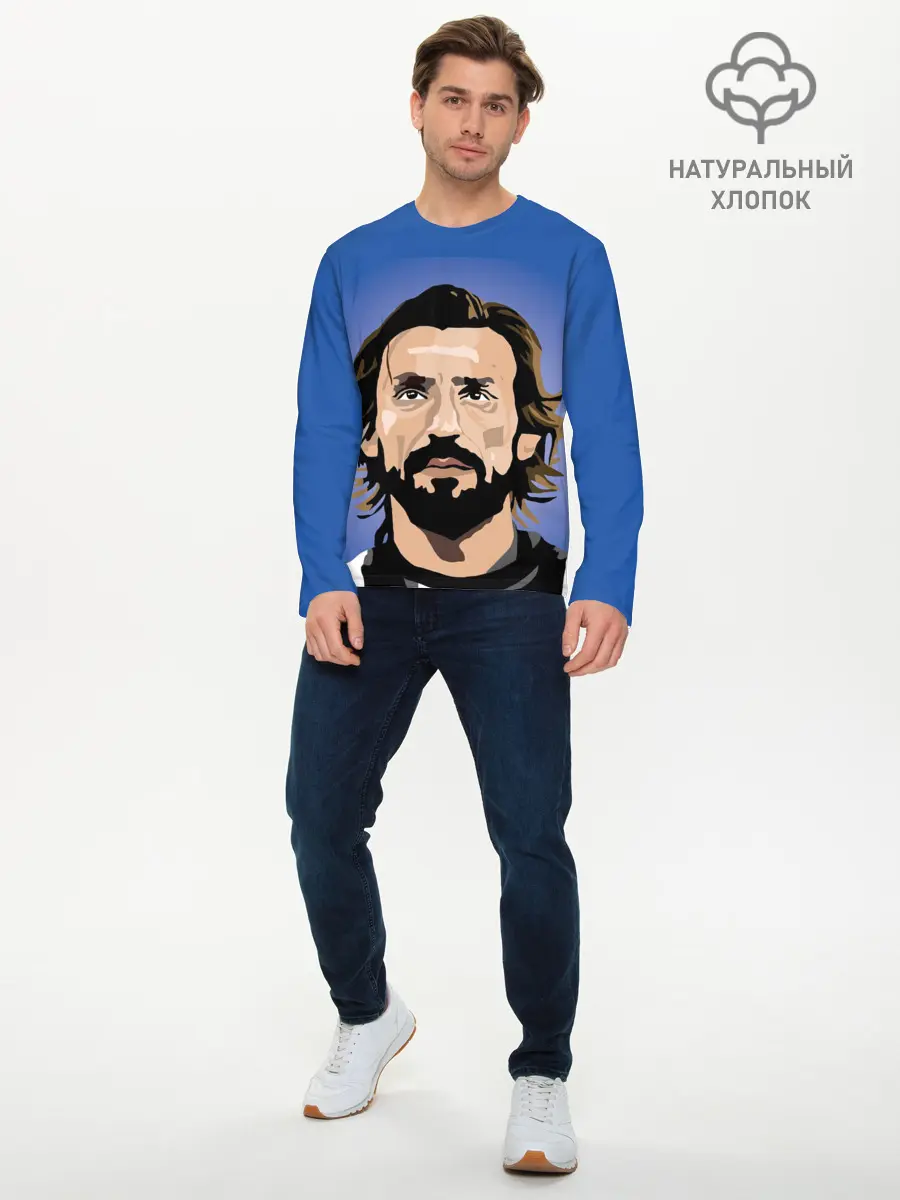 Мужской лонгслив базовый / Андреа Пирло (P007_P004ooo2923045, P004ooo2923045)