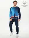 Мужской лонгслив базовый / Подводный мир | Силуэт (P007_P004ooo2923067, P004ooo2923067)