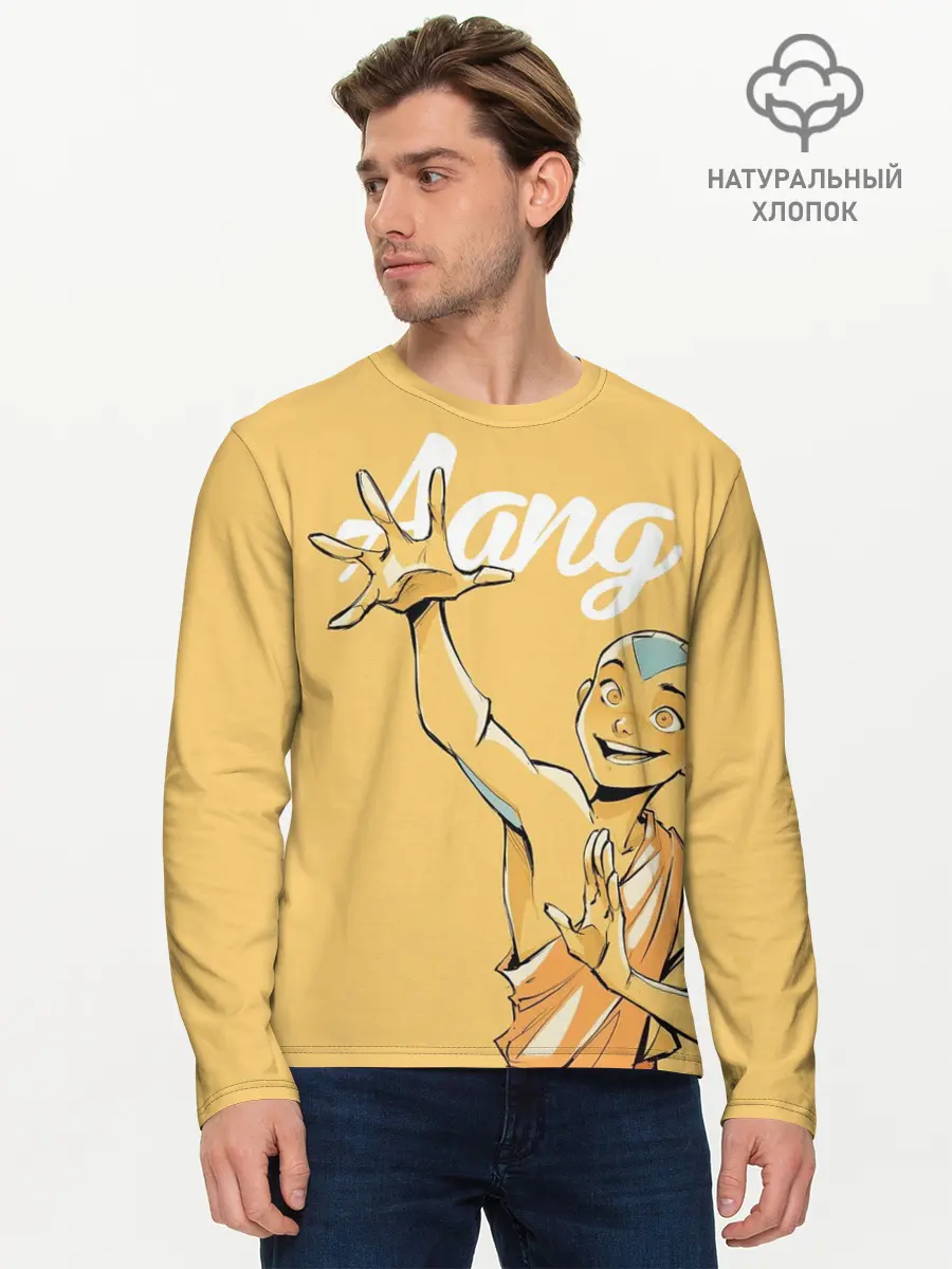 Мужской лонгслив базовый / Aang last airbender (P007_P004ooo2924137, P004ooo2924137)