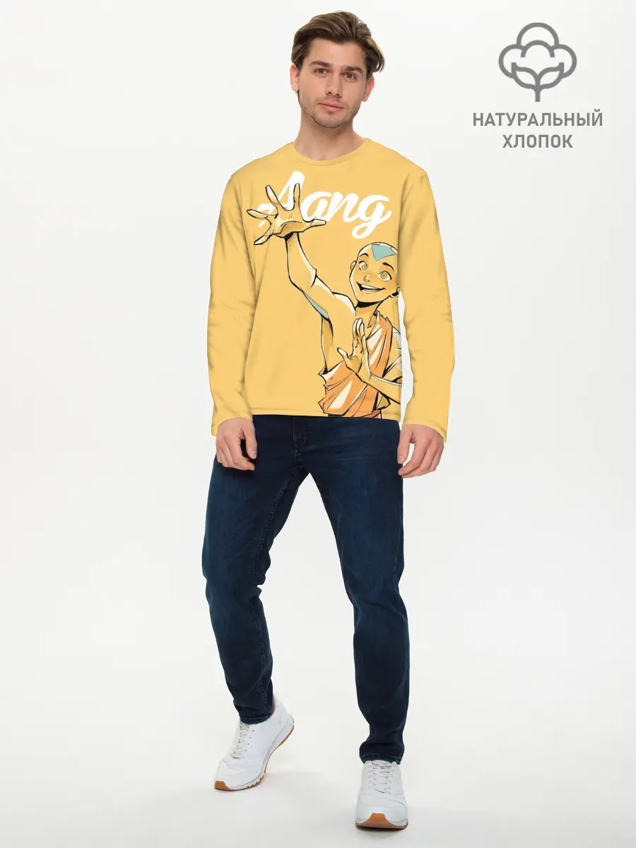 Мужской лонгслив базовый / Aang last airbender (P007_P004ooo2924137, P004ooo2924137)