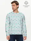 Мужской лонгслив базовый / Морской узор (P007_P004ooo2925013, P004ooo2925013)