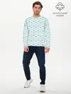 Мужской лонгслив базовый / Морской узор (P007_P004ooo2925013, P004ooo2925013)