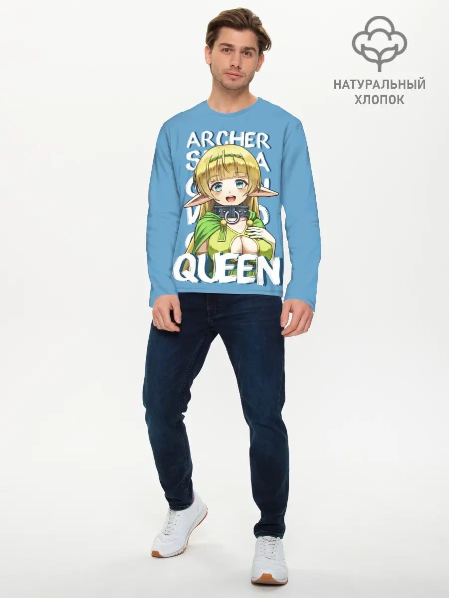 Мужской лонгслив базовый / Elf Queen (P007_P004ooo2927119, P004ooo2927119)