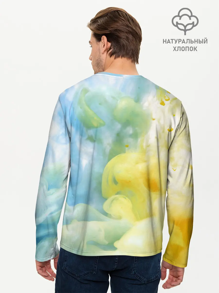 Мужской лонгслив базовый / Coloful Smoke (P007_P004ooo2928187, P004ooo2928187)