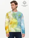 Мужской лонгслив базовый / Coloful Smoke (P007_P004ooo2928187, P004ooo2928187)