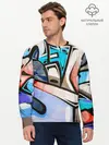 Мужской лонгслив базовый / Street Art Graffiti (P007_P004ooo2928183, P004ooo2928183)