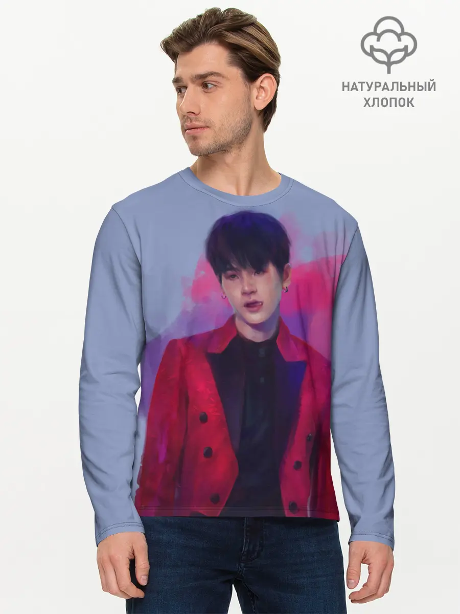Мужской лонгслив базовый / Kim Seokjin (P007_P004ooo2928791, P004ooo2928791)