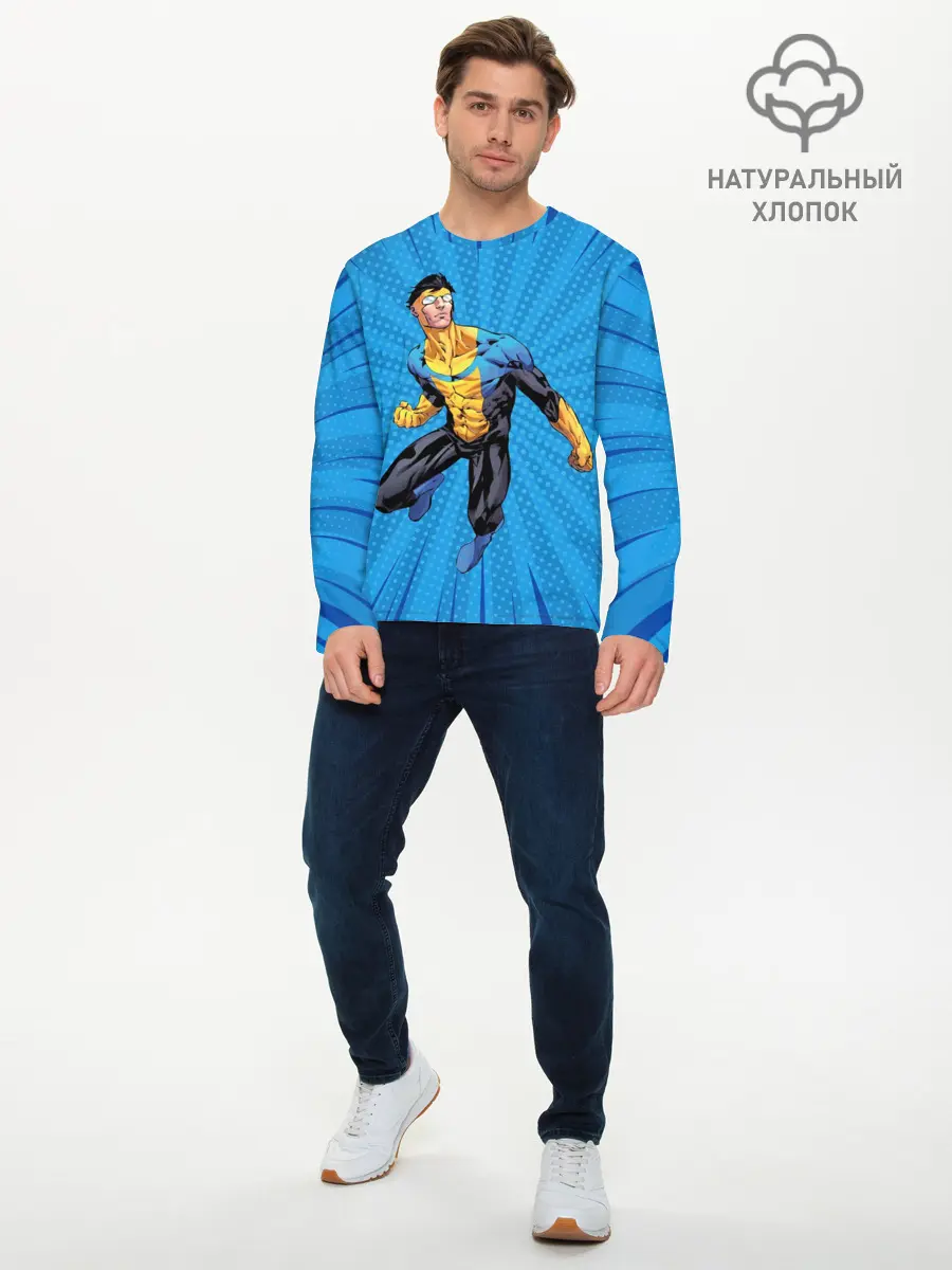 Мужской лонгслив базовый / Марк Грэйсон Неуязвимый (P007_P004ooo2929505, P004ooo2929505)